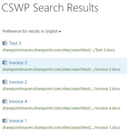 CSWP Search Results