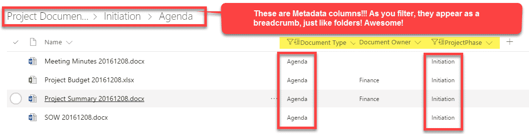 from folders to metadata