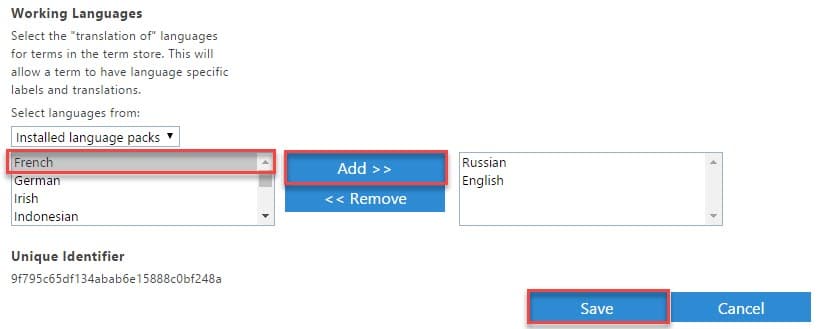 SharePoint language settings