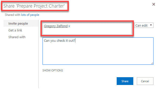 notify a user of changes in a SharePoint list