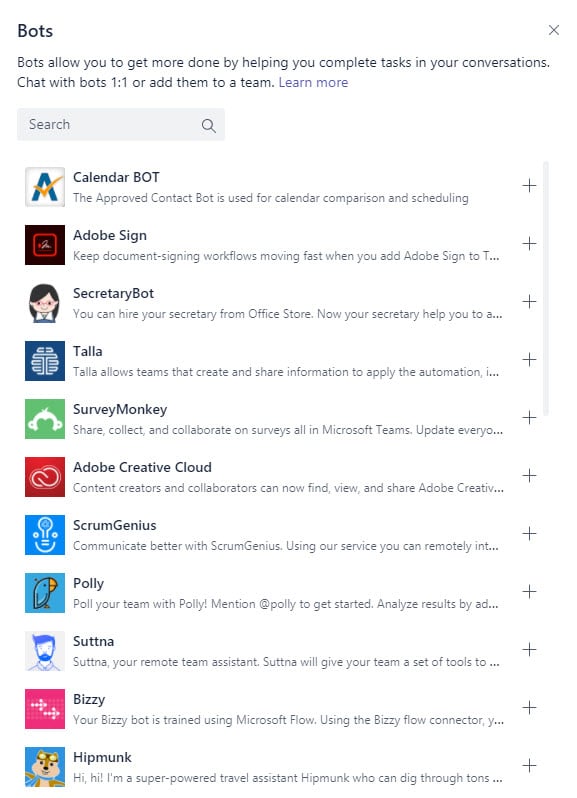 Microsoft Teams bots