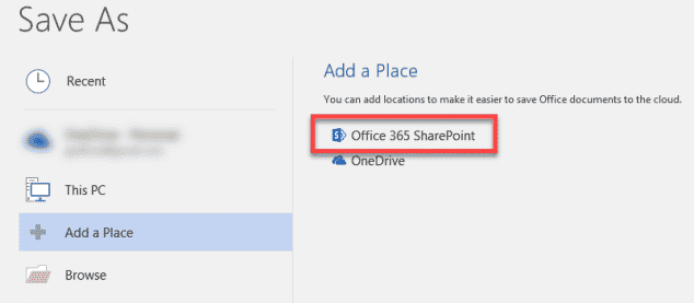 How To Easily Save To Sharepoint From Word Excel And Powerpoint Also Known As Save As