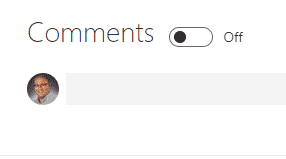 disable modern page comments
