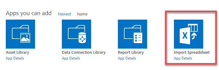 import Excel to SharePoint