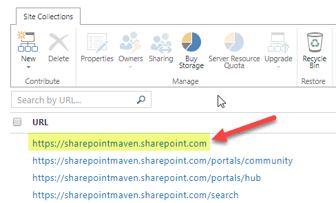 SharePoint URL