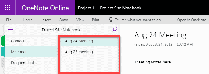 OneNote for Project Management