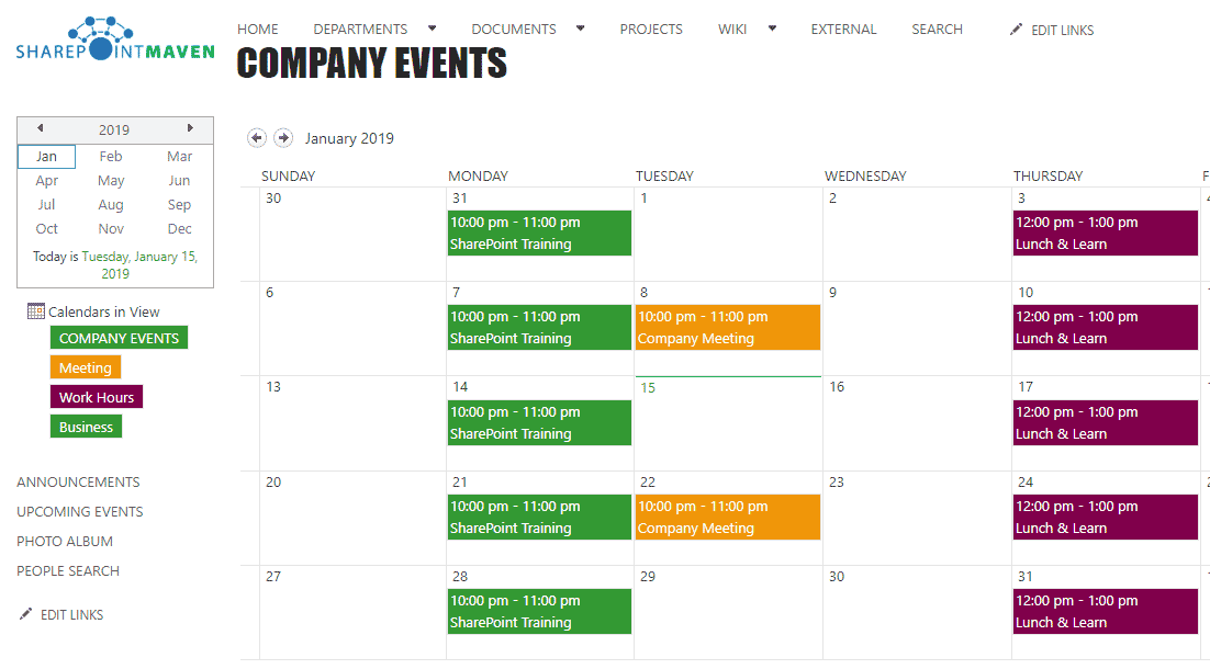 Open teams calendar in outlook