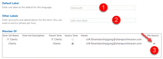 Pin Term Po SharePoint Term Store: Copy Term Set vs. Reuse Terms vs. Pin Term with ...