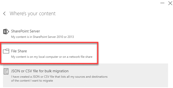 migrate file shares to SharePoint Online