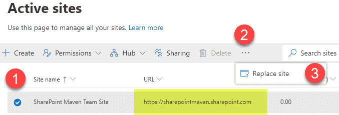 replace a classic root site in SharePoint Online