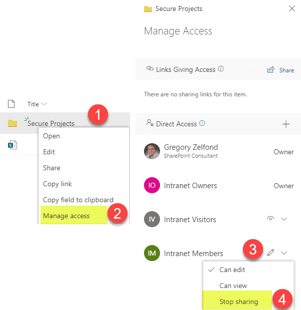 row-level security in a SharePoint list