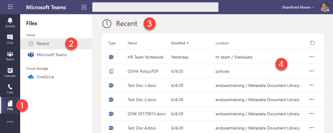 access documents from Microsoft Teams