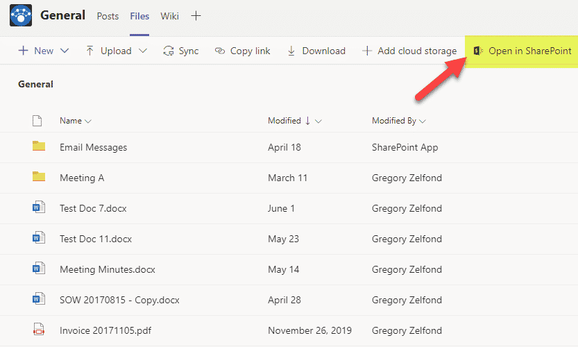 microsoft teams download a folder