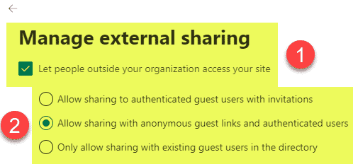 disable External Sharing on a User's OneDrive