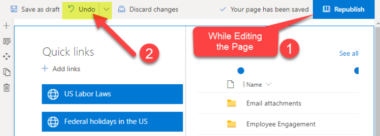how-to-restore-and-undo-the-changes-on-sharepoint-pages-sharepoint-maven