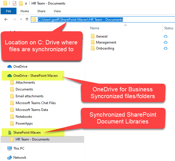 sharepoint onedrive for business sync