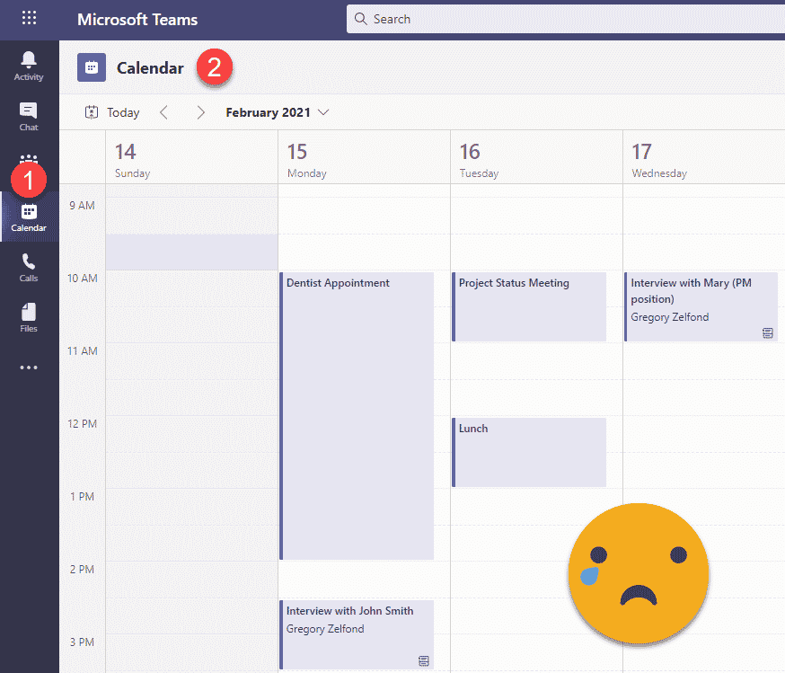 Microsoft Teams Channel Calendar