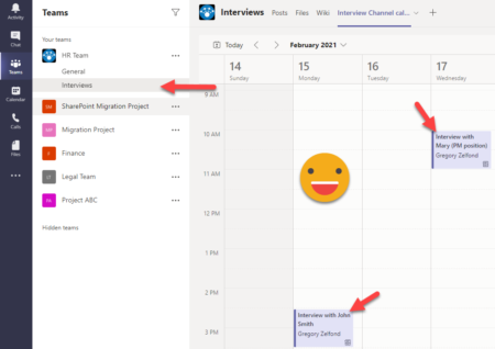 how to add teams channel calendar to sharepoint