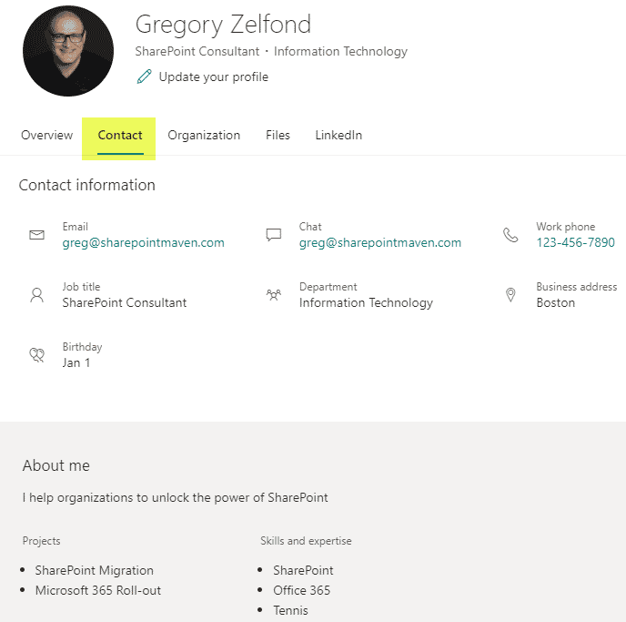 Employee Directory in SharePoint