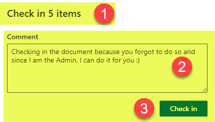 check in documents on behalf of others