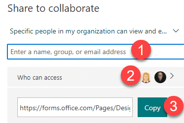 How to share Microsoft Forms