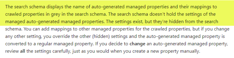Automatically created Managed Properties in SharePoint Online ...