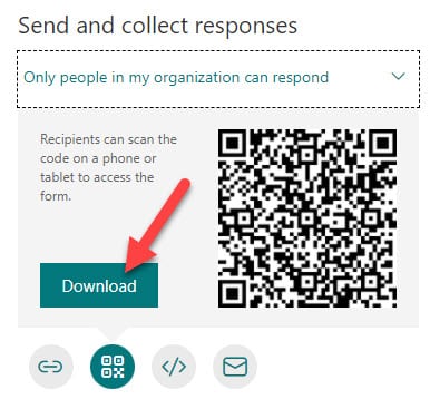 share a Microsoft Form via a QR Code