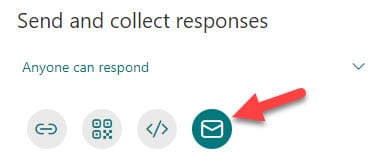 collect responses with Microsoft Forms