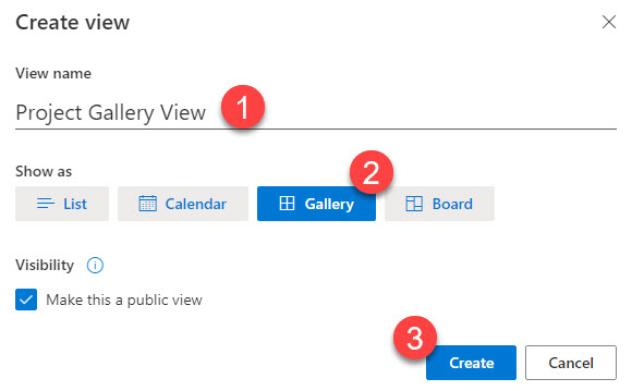 Gallery View on a List