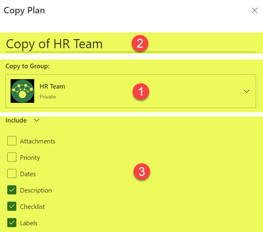 copy a Plan in Planner