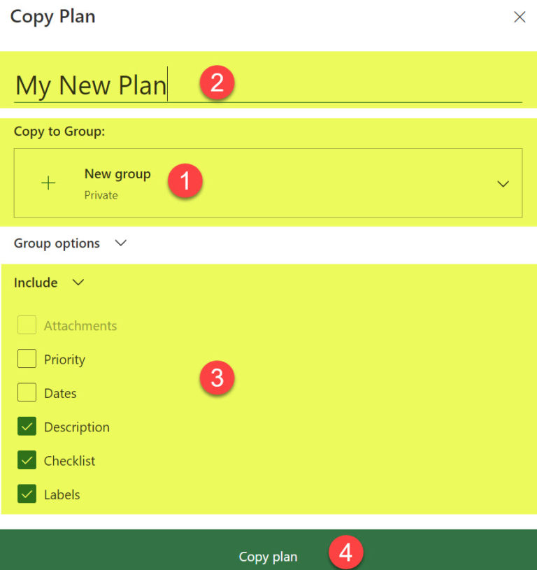 How to copy a Plan in Planner SharePoint Maven
