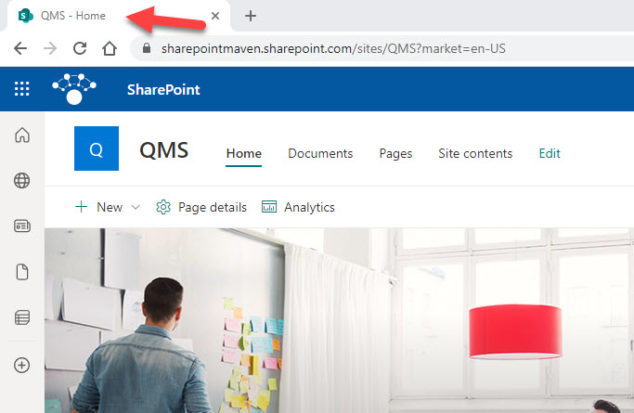 how-to-change-the-title-displayed-in-the-browser-tab-for-a-sharepoint