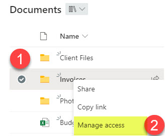 unique permissions for a file or folder