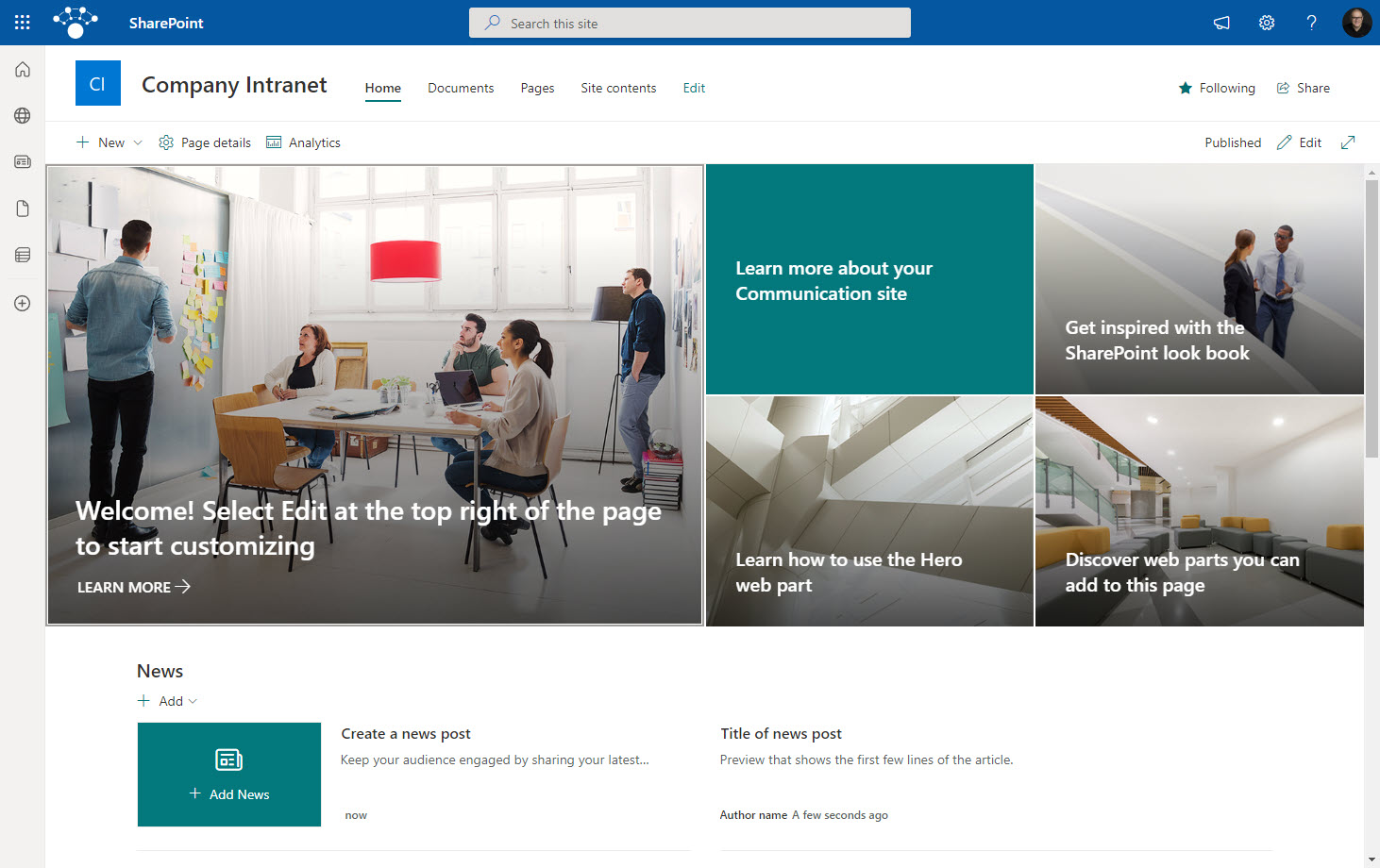 sharepoint intranet presentation