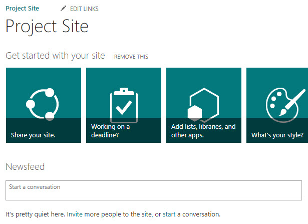 Example of SharePoint 2013 Site