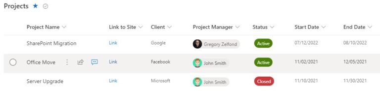How to build a Project Management Portal in SharePoint Online ...