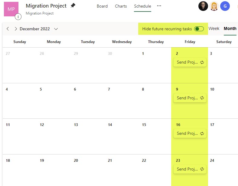 Recurring Tasks in Planner how they work SharePoint Maven