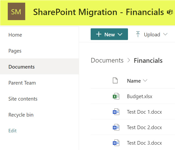 Private Channel SharePoint Site created to store Private Channel documents