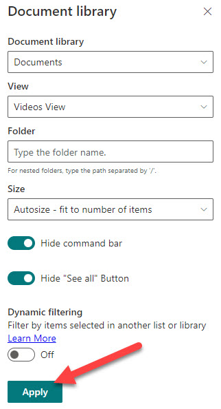 embed Stream Videos on a SharePoint Page