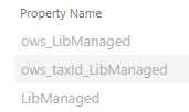 Example of Crawled Properties naming convention