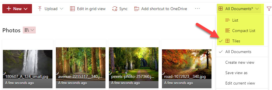 store and display images in SharePoint