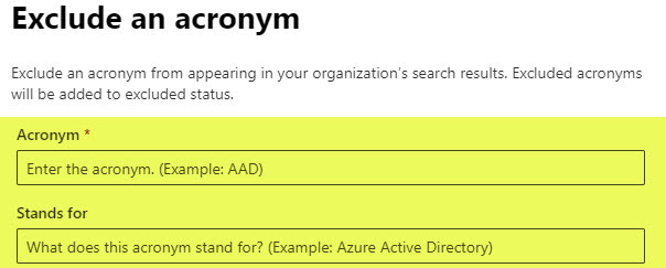 set up Acronyms in SharePoint Online