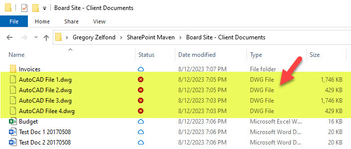 block synchronization of certain file types in OneDrive Sync