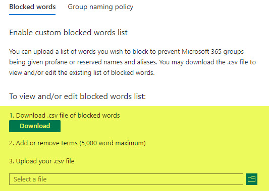 create a group naming policy in Microsoft Entra ID