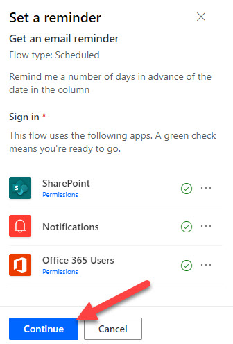 Reminder workflow in SharePoint Online