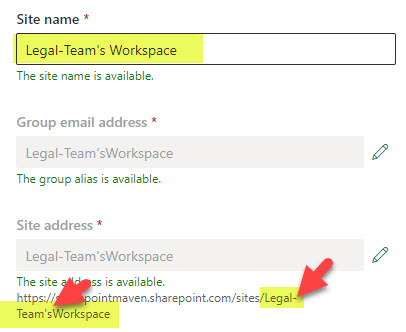 SharePoint Sites naming convention