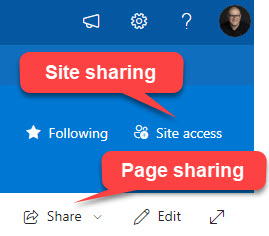 share Pages in SharePoint Online