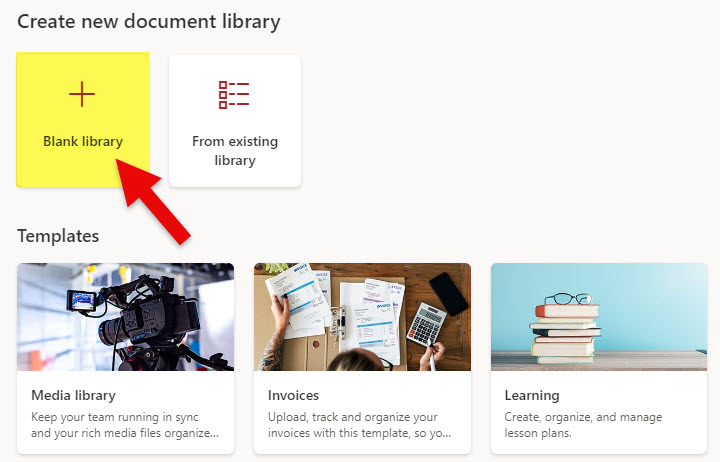 create a Document Library in SharePoint Online