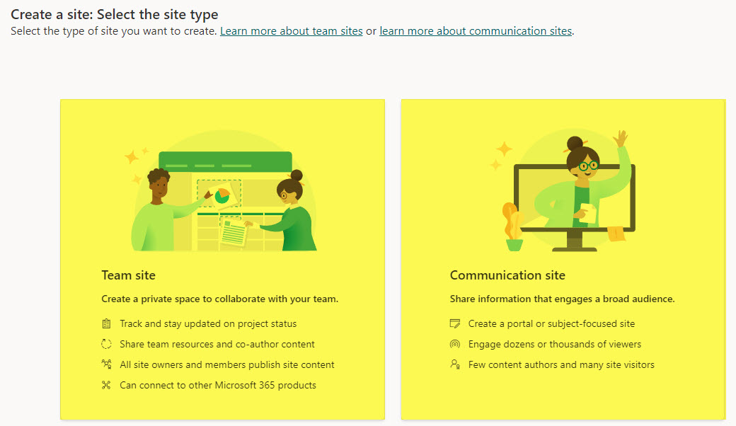 Teamsitecommunicationsitesharepointonline1