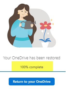 restore OneDrive for Business